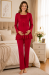 Effortt 2015 Vişne Hamile Lohusa Pijama Takımı